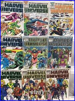 Marvel Comics Official Handbook Of The Marvel Universe Vol 1,2,3 Complete FN