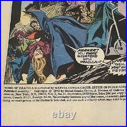 Marvel Comics The Tomb of Dracula Vol. 1, No. 12 (September 1973) Marv Wolfman