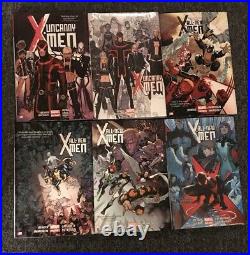 Marvel Comics Uncanny Vol 1 2 + All New X-Men Vol 1 2 3 4 Deluxe Hardcover Lot