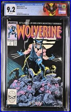 Marvel Comics Wolverine #1 Vol. 1 CGC 9.2 Custom Label 1st Appearance as Patch