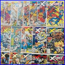 Marvel Comics X-FORCE VOL. 1 (1991) Comic Lot Full Run #1-50 + Polybag Cards DP