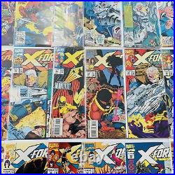 Marvel Comics X-FORCE VOL. 1 (1991) Comic Lot Full Run #1-50 + Polybag Cards DP