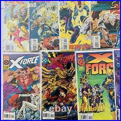 Marvel Comics X-FORCE VOL. 1 (1991) Comic Lot Full Run #1-50 + Polybag Cards DP