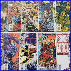 Marvel Comics X-FORCE VOL. 1 (1991) Comic Lot Full Run #1-50 + Polybag Cards DP