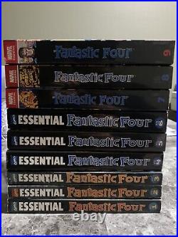 Marvel Essential Fantastic Four vol 1-9 Black & White TPB lot