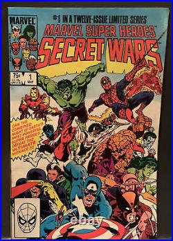 Marvel Super Heroes Secret Wars Volume 1, Complete #1-#12 Signed Jim Shooter