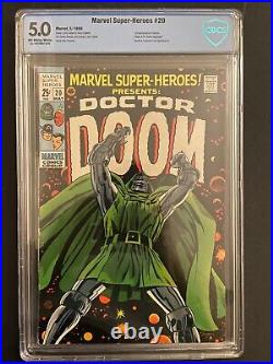 Marvel Super-Heroes vol. 1 #20 1969 CBCS 5.0 1st Valeria Marvel Comic Book CO2-24
