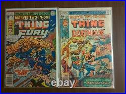 Marvel Two-In-One vol. 1 (1974) Thing lot of 38 comic books 11 14 16 18-21 23++