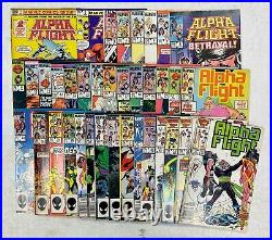 Marvel comic lot Alpha Flight Vol. 1 1-49 51-88 90-102 106-123 125-130 FN Bagged