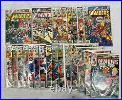 Marvel comic lot The Invaders vol 1 1975 1-41 FN-/VF bagged