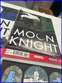 Marvel comics Moon Knight Vol. 7 1 2 4-17 #13 Damaged See Pic VF/VF+ Bagged 2014