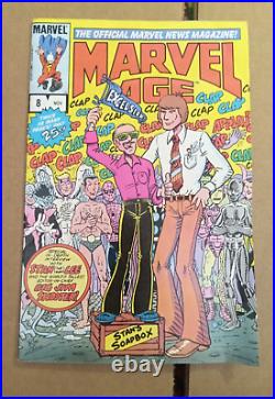 Marvel news Magazine Marvel Age Vol. 1 #8 featuring Stan Lee