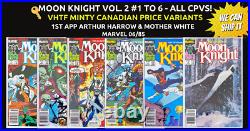 Moon Knight Vol. 2 #1 to #6 Set all NM CPV? Key 1st app Arthur Harrow