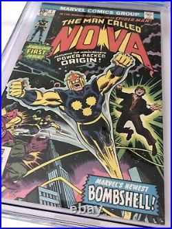 Nova #1 Vol 1 CGC 8.0 Marvel Comics sept 1976 1st app of Nova OWithW pages