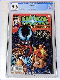 Nova Vol 2 #7 #v2 CGC 9.6 NM+ White Psges Venom Cover Last Issue 1999 Marvel
