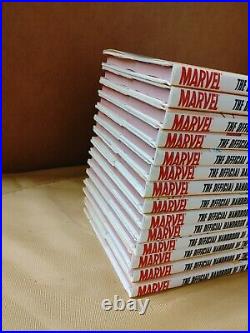 Official Handbook of the Marvel Universe Hardcover Complete 14 Volume Set OOP