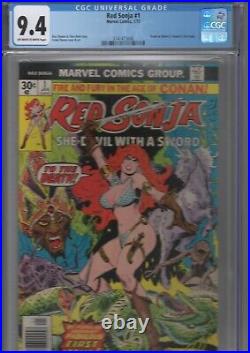 RED SONJA #1 Vol. 1 January 1977 CGC NM 9.4 Marvel Origin Red Sonja
