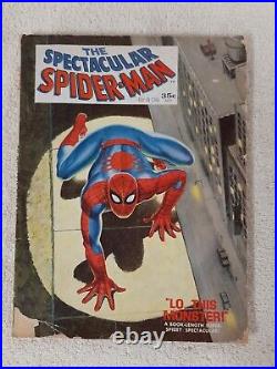 SPECTACULAR SPIDERMAN VOLUME 1 NUMBER 1 july 1968 STAN LEE MARVEL retro Early