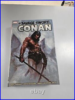 Savage Sword of Conan Omnibus Vol 1 Hardcover Brodart Cover Marvel Comics