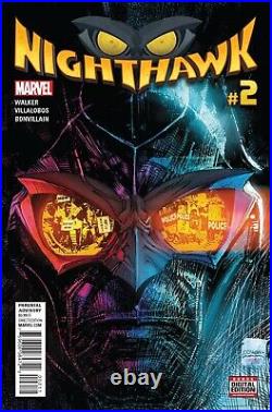 Sienkiewicz Cowan Nighthawk #2 (Vol. 2) ORIGINAL ART COVER Marvel Comic