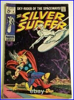 Silver Surfer #4 Marvel Vol 1 Beautiful Classic Cover Thor vs Surfer Cover