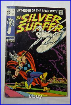 Silver Surfer #4 Marvel Vol. 1 VG/FN cents 1969 Key Issue Classic Thor Cover