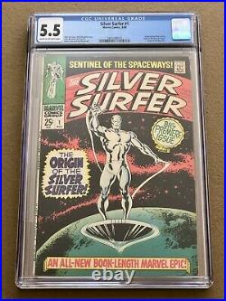 Silver Surfer Vol 1 # 1 CGC 5.5 1st Solo Series Origin of Silver Surfer +