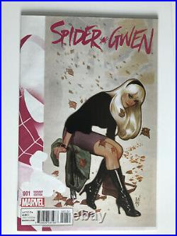 Spider-Gwen Vol. 1 #1 Adam Hughes 1100 Incentive Variant Cover Marvel 2015