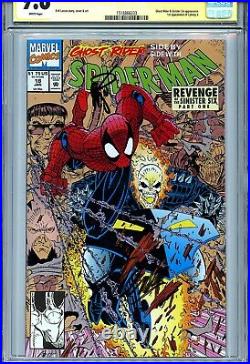 Spider-Man Vol 1 18 CGC 9.8 SS X2 Stan Lee Larsen Ghost Rider Hobgoblin Doc Ock