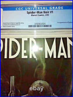 Spider-man Noir #1 (2009) Vol 1 Cgc 9.8 Nm/mt White Pages Zircher Variant