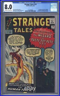 Strange Tales #110 Vol 1 CGC 8.0 Beautiful High Grade 1st App of Doctor Strange