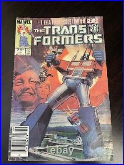 The Transformers Vol 1 #1 of 4 September 1984 Limited Series Marvel Comic Book