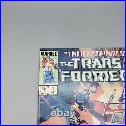 The Transformers Vol 1 #1 of 4 September 1984 Limited Series Marvel Comic Book