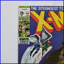 The X-men #64 Vol. 1 (1963) 1970 Marvel Comics First Appearance of Sunfire