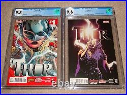 Thor (Vol. 4) #1 #8 CGC 9.8 9.6 Comic LOT 1st Print Jane Foster Appearance 2014