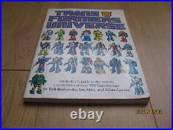 Transformers Universe Vol. One TPB 1987 Guide Marvel Comics European Edition