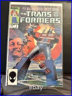 Transformers Vol 1 #1-4 issues of 1984 Limited Series Marvel Comics