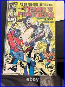 Transformers Vol 1 #1-4 issues of 1984 Limited Series Marvel Comics