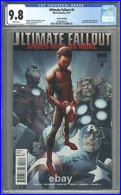 Ultimate Fallout #4 Vol 1 2nd Print CGC 9.8 Stunning Book! 1st App Miles Morales