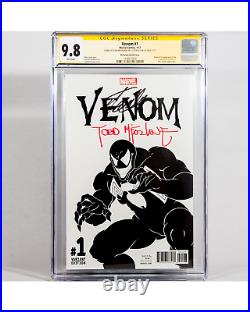 Venom #1 Vol 3 CGC 9.8 SS 2x Todd McFarlane sketch Stan Lee Incentive Variant