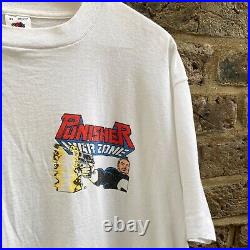 Vintage Marvel Punisher Tshirt 1992 Warzone Vol 1 John Romita Jr Artwork, XL VTG
