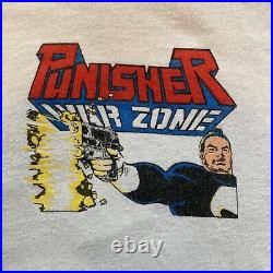 Vintage Marvel Punisher Tshirt 1992 Warzone Vol 1 John Romita Jr Artwork, XL VTG