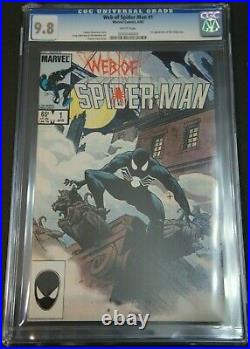 WEB OF SPIDER-MAN #1 (April 1985 Vol 1 Marvel) CGC 9.8 (NM/M) WHITE pages