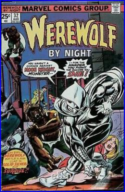 Werewolf By Night #32 Vol 1 (1975) KEY 1st App & Origin of Moon Knight- Fine
