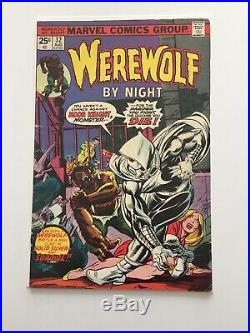 Werewolf by Night #32 Vol 1 1st App of Moon Knight Marc Spector Marvel Key VG/FN