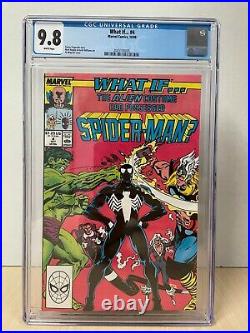 What If. #4 (1989) CGC 9.8 White Pages Black Costume Symbiote Spider-Man Vol 2