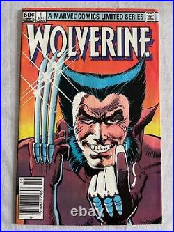 Wolverine #1 Vol 1 Limited Series (Marvel, 1982) Newstand Cover KEY! See Photos