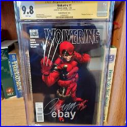 Wolverine # 1 vol 3 2010 CGC 9.8 Variant of Wolverine. As Deadpool signed JSC