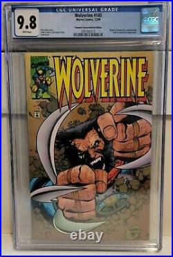 Wolverine #145 (1999, Marvel) CGC 9.8 NM/MT Vol 2 DF Holofoil Variant Leinil Yu