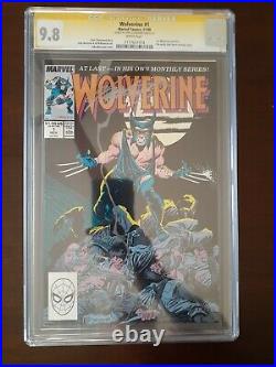 Wolverine Vol 2 1 CGC SS 9.8 White Signed By Chris Claremont 1988